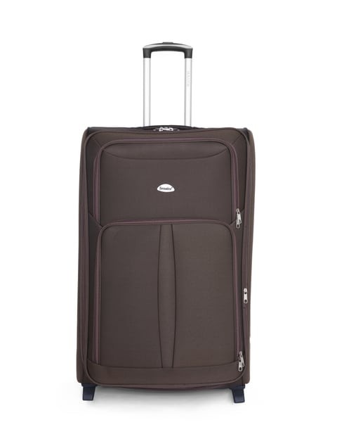 Senator Brand Softside 4 Piece Set of 2 Wheel EVA Luggage Trolley in Brown Color KH108-4_BRN