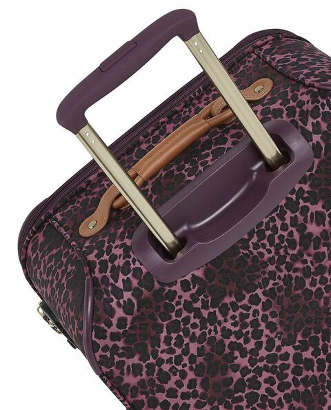 Regency Leopard Purple Premium Style 4-wheel Cabin Trolley 18inch - RLT 001