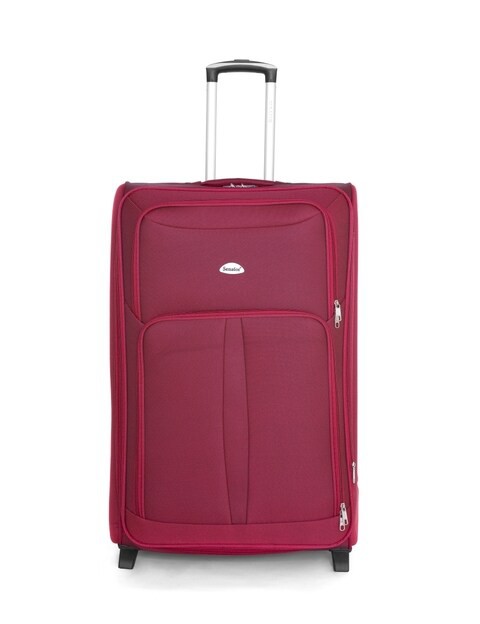 Senator Brand Softside 4 Piece Set of 2 Wheel EVA Luggage Trolley in Burgundy Color KH108-4_BGN