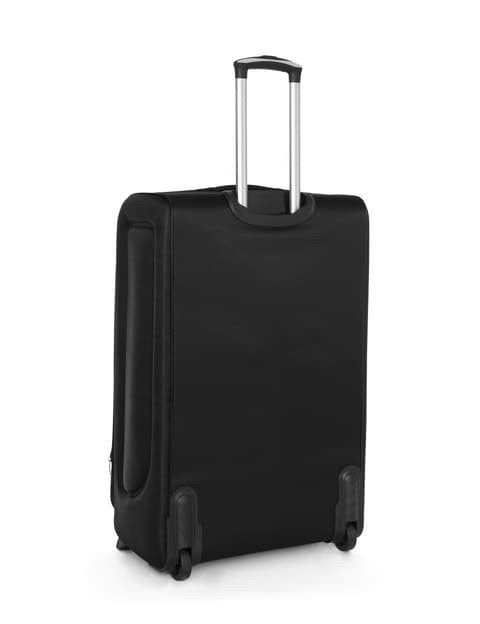 Senator Brand Softside Small Check-in Size 60 Centimeter (24 Inch) 2 Wheel EVA Luggage Trolley in Black Color KH108-24_BLK