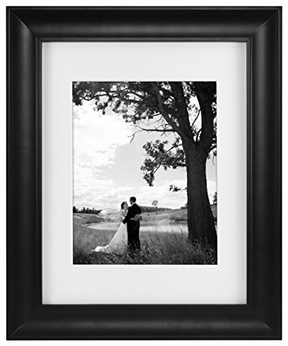 MCS 11 by 14-Inch Archival 8x10, Black 11x14 matted Frame