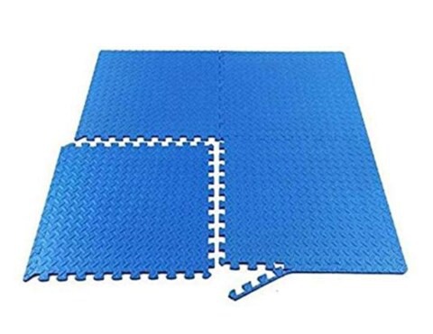 Rainbow Toys Blue Foam Exercise Mat Puzzle Game Pad Non- Slip Stitch Interlock EVA Mat size: 100x100x3cm