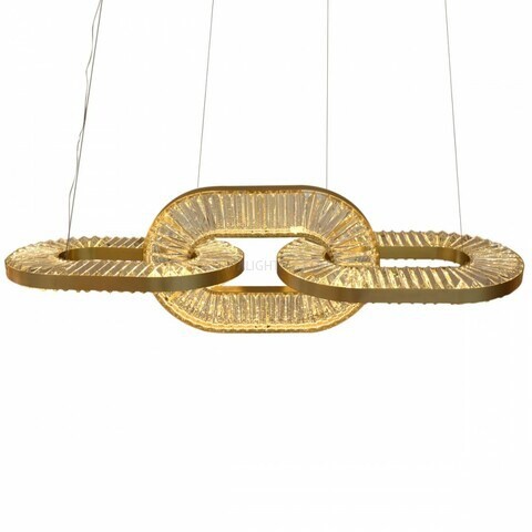 Modern Hailey Crystal Hanging Light- Gold