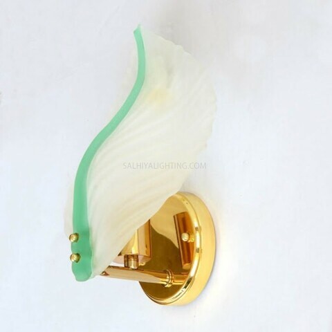 Indoor Decorative Glass Italy Wall Light 9875/1W - Gold/Green