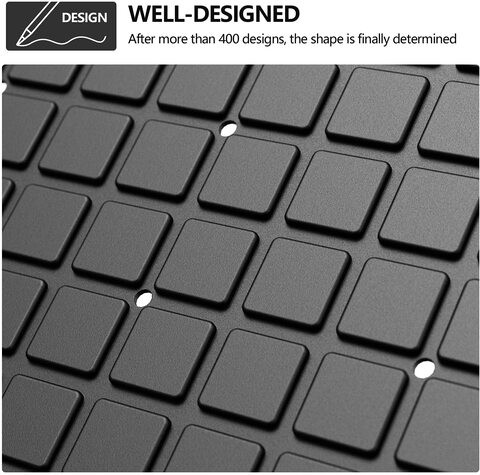 Non Slip Shower Mat Black 78 x 35 cm