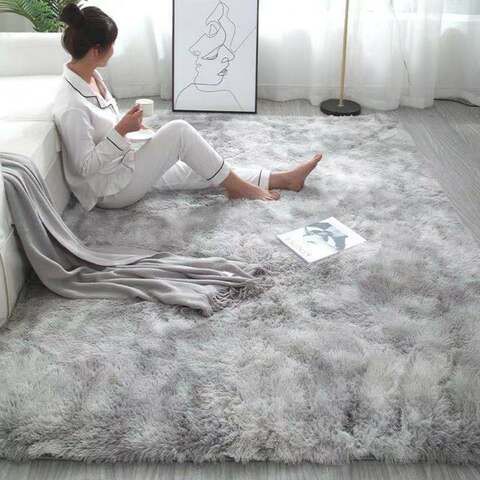 Generic-Die-dyed Fancy Style Fleece Living Room Carpet with big size 80*160CM With Very Soft Handfeel