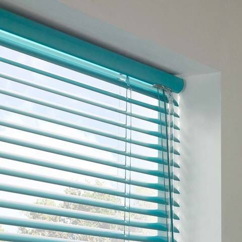 Madiba Teal Venetian Blinds  W: 90cm H: 200cm