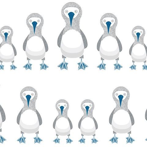 Blue Footed Booby Blackout Roller Blinds W: 90cm H: 200cm