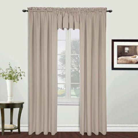 United Curtain Metro Woven Straight Valance, 54 By 16-Inch, Natural