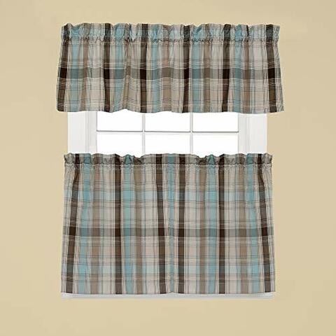 Skl Home By Saturday Knight Ltd. Cooper Valance, Blue, 58 Inches X 13 Inches