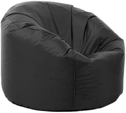 Luxe Decora PVC Leather Bean Bag Combo (Grey &amp; Blue)