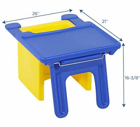 Children&#39;s Factory - 1188 Edutray, Tray Converts Cube Chair to Kids Desk, Chair Becomes Toddler Desk &amp; Chair Set in Seconds for Daycare/Playroom/Homeschool - Cube Chair (SOLD SEPARATELY)