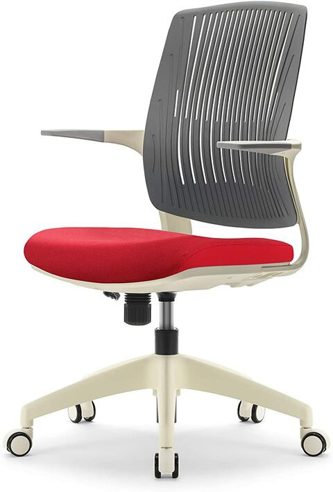 BASIC Chair, Ergonomic Desk Chair, Office & Computer Chair for Home & Office by Navodesk (RED)