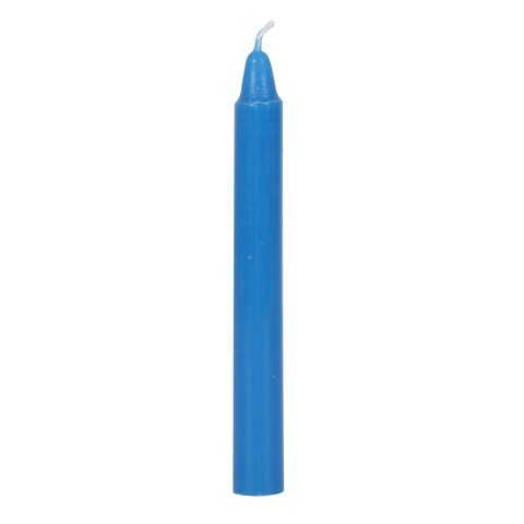 Pack of 12 &#39;WISDOM&#39; Spell Candles Blue