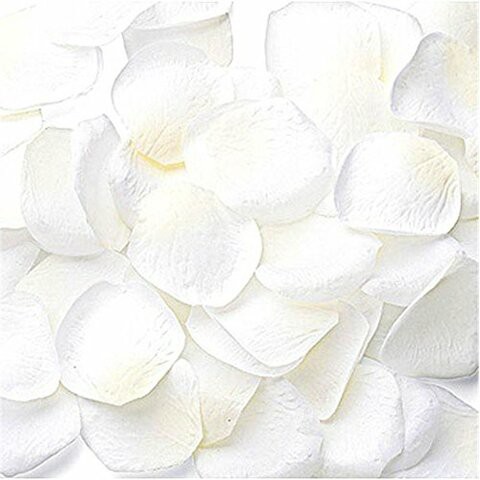 Amscan Nature&#39;s Finest Rose Flower Petals Party Decoration, White, One Size, 300ct