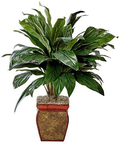 Nearly Natural 6688 Cordyline with Vase Decorative Silk Plant, Green,35 x 12