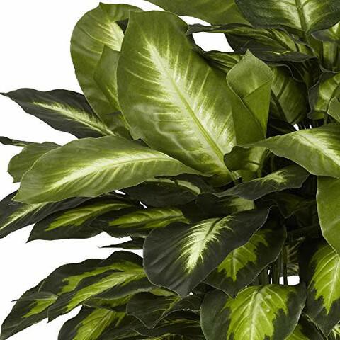 Nearly Natural 6639 Golden Dieffenbachia Decorative Silk Plant, Green