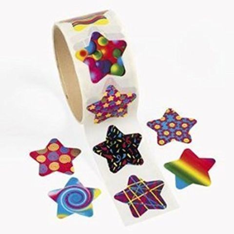 Funky Star Sticker Roll - 00 Stickers