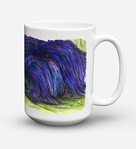 Caroline&#39;s Treasures Ss8520Cm15 Briard Dishwasher Safe Microwavable Ceramic Coffee Mug 15 Ounce, 15 Ounce, Multicolor