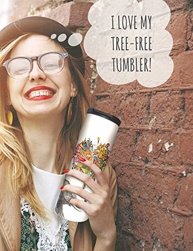 Tree-Free Greetings Growing Up Vacuum Insulated Travel Coffee Tumbler, 17 Ounce Stainless Steel Mug, Funny Over the Hill Retirement Gift