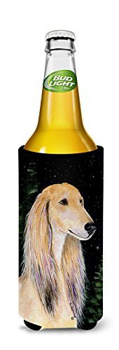 Caroline&#39;s Treasures Ss8485Muk Starry Night Saluki Ultra Beverage Insulators For Slim Cans, Slim Can, Multicolor