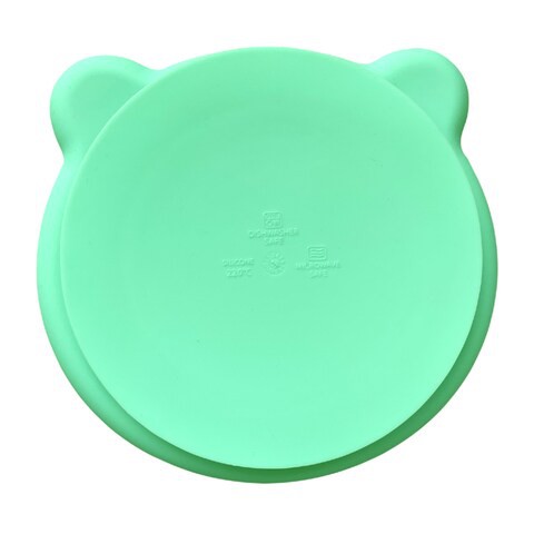 Bamboo Bark - baby feeding silicone plate with suction