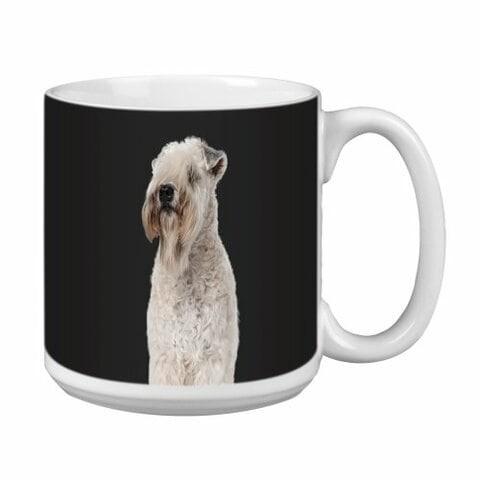 Tree Free Greetings XM29124 I Heart Soft Coated Wheaten Terriers Artful Jumbo Mug, 20-Ounce