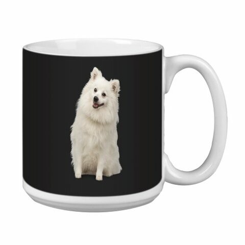 Tree Free Greetings XM29074 I Heart Keeshonds Artful Jumbo Mug, 20-Ounce, White