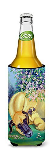 Caroline&#39;s Treasures 7234Muk Great Dane And Puppy Ultra Beverage Insulators For Slim Cans, Slim Can, Multicolor