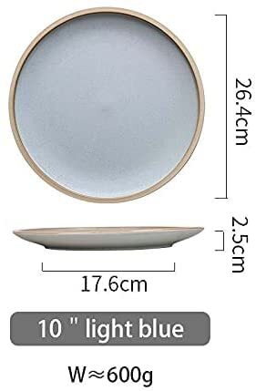 Siena Ceramic Appetizer Plate , 8 inch in Matte Grey, Modern Dinner Set