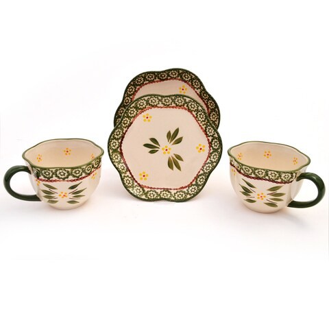 temp-tations Old World Tea Set of 2 - Green