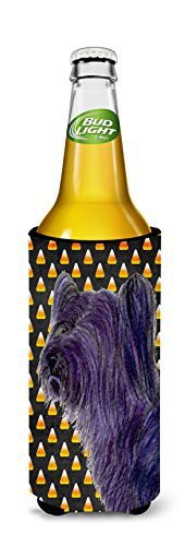 Caroline&#39;s Treasures Ss4256Muk Skye Terrier Candy Corn Halloween Portrait Ultra Beverage Insulators For Slim Cans, Slim Can, Multicolor