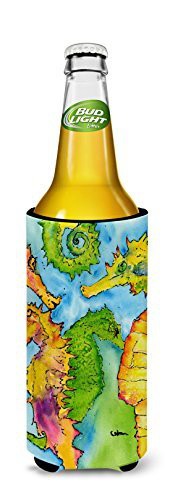 Caroline&#39;s Treasures 8546Muk Seahorse Ultra Beverage Insulators For Slim Cans, Slim Can, Multicolor