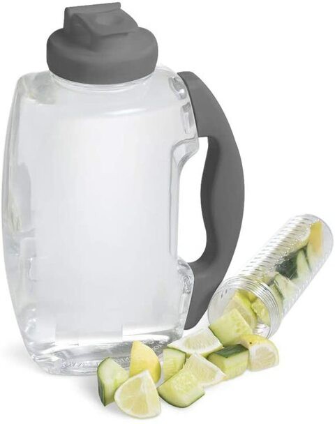 INFUJUG - 1.8 Liter Fruit Infuser Pitcher Jug BPA-Free Leakproof I Infusion of Tea vegetable Fruits for Vitamins