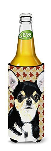 Caroline&#39;s Treasures Sc9239Muk Chihuahua Fall Leaves Portrait Ultra Beverage Insulators For Slim Cans, Slim Can, Multicolor