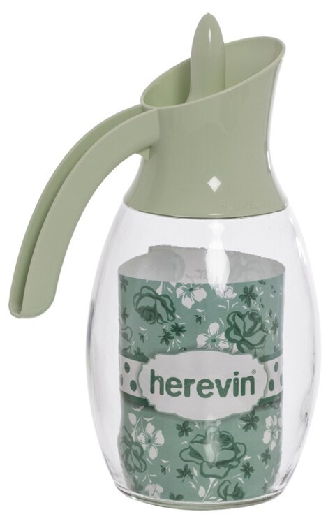 HEREVIN 1.6LTR GLASS JUG - GREEN H-111385-SF