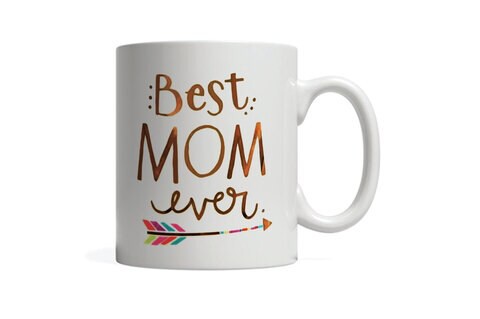 Giftmate Best Mom Ever Printed Ceramic Tea and Coffee Mug 320ml