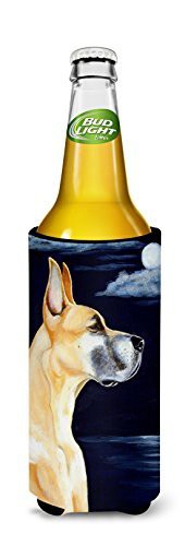 Caroline&#39;s Treasures 7100Muk Fawn Great Dane Moonlight Stroll Ultra Beverage Insulators For Slim Cans, Slim Can, Multicolor