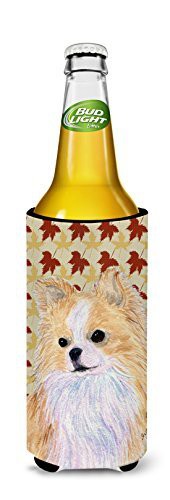 Caroline&#39;s Treasures Ss4383Muk Chihuahua Fall Leaves Portrait Ultra Beverage Insulators For Slim Cans, Slim Can, Multicolor