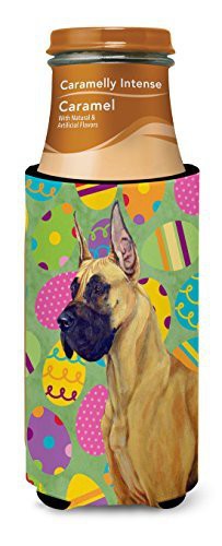 Caroline&#39;s Treasures Lh9400Muk Great Dane Easter Eggtravaganza Ultra Beverage Insulators For Slim Cans, Slim Can, Multicolor