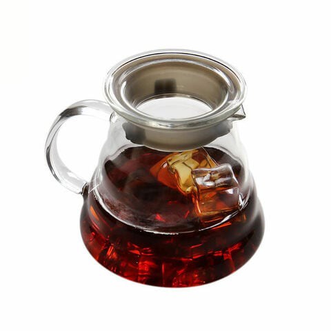 Lihan - Heat Resistant 2Pces Glass Coffee Drip Filter Pot Clear Set 700Ml