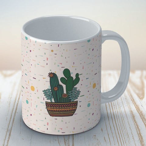 Cactus potted plants Coffee Mug