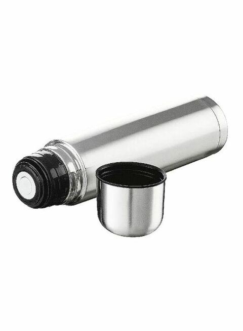 Generic Stainless Steel Vacuum Flask Silver/Black