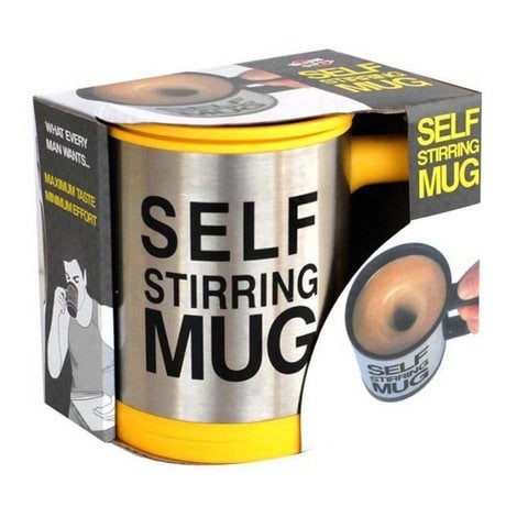 Generic - Lazy Self Stirring Mug Yellow