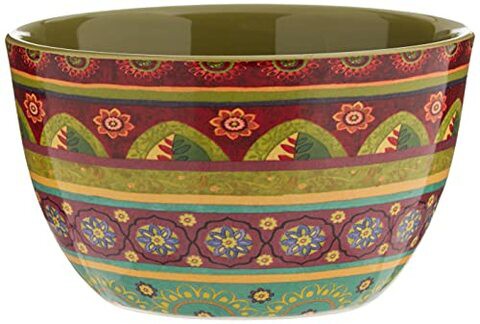 Certified International 22453SET/4 Tunisian Sunset Ice Cream Bowls (Set of 4), 5.25, Multicolor