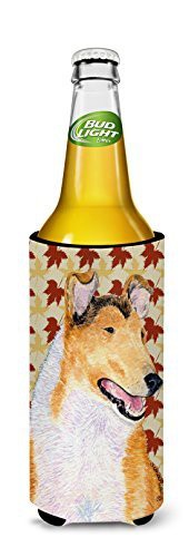 Caroline&#39;s Treasures Ss4386Muk Collie Smooth Fall Leaves Portrait Ultra Beverage Insulators For Slim Cans, Slim Can, Multicolor