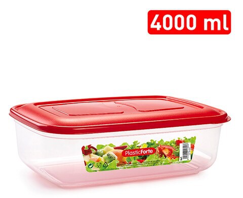 PLASTIC FORTE 0.6LITRE HERMETIC MODERN FOOD CONTAINER 11554