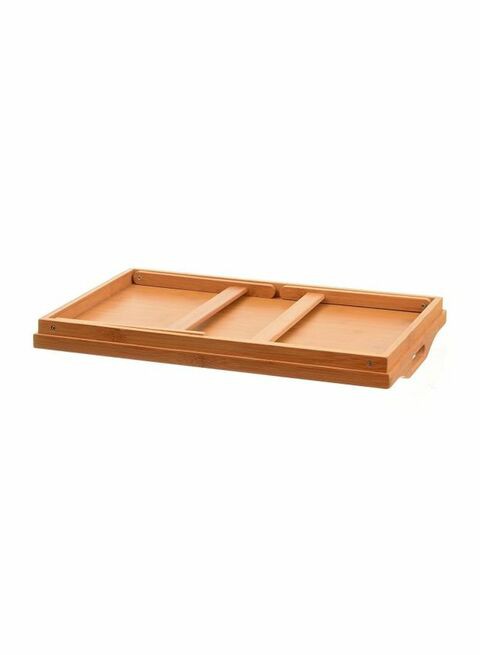 Bamboo Breakfast Serving Tray Beige 58x38x6.5centimeter