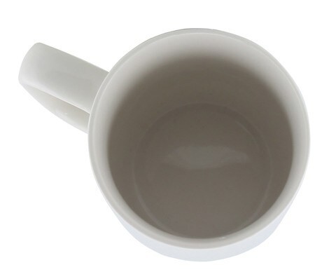 SHALLOW 400ML PORCELAIN TEA COFFEE MUG |REFRESHING QUOTES &amp; DESIGNS|WHITE