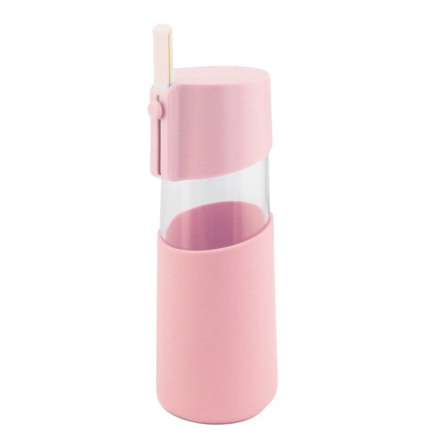 Tousson Glass Cup 400ml - AB-4040-MX - Pink